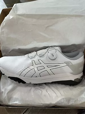 Asics Gel-Course Duo Boa Golf Shoes  White/Black  New Size 12 • $109