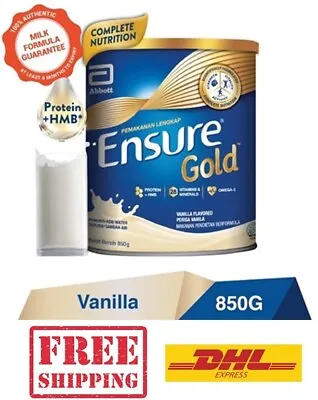 1X Abbott Ensure Gold Complete Nutrition 850g Milk Powder Vanilla Flavour • $93.96