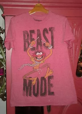 The Muppets Animal T Shirt Mens Small Red Beast Mode Licensed Disney  • $13