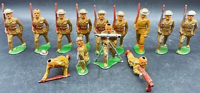 13- Barclay Manoil 3  Vintage Lead Soldiers Grouping-estate Find • $35.75