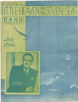 Little Heaven Of The Seven Seas Sheet Music Hawaiian Guitar 1930 Lombardo Oahu • $9.95