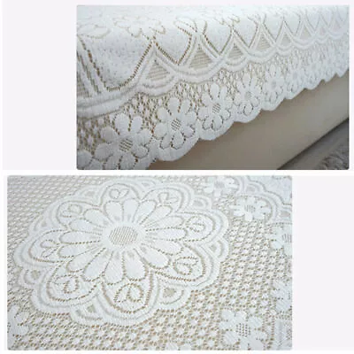 Vintage Embroidered Lace Tablecloth Dining Table Cloth Doily Wedding White Decor • $11.37
