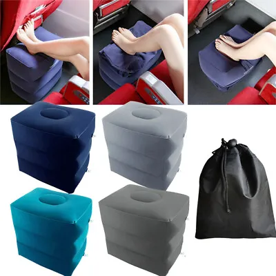 $7.50 • Buy Portable Inflatable Travel Footrest Leg Foot Rest Air Plane Pillow Pad Kids Bed