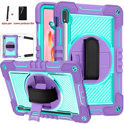 For Samsung Galaxy Tab A A7 A8 S7 S9 FE Tablet Shockproof Strap Stand Case Cover • $28.99