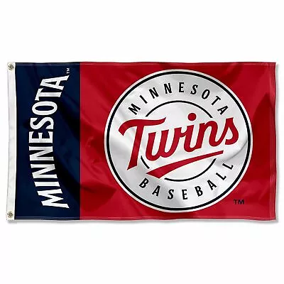 Minnesota Twins Corporate Circle Logo Banner Flag • $31.95