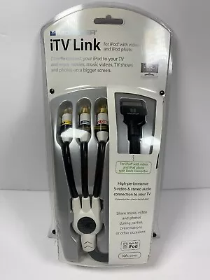 Monster ITV Link For IPod To S-Video 10 Ft. Length Part # 127722-00 • $15.99