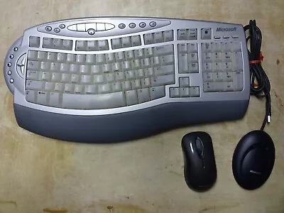 Microsoft Wireless Comfort Keyboard 4000 Wireless Mouse 5000 & USB Receiver • $35.50