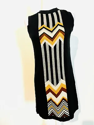 Missoni For Target Womens XS Chevron Knit Black Sleeveless Dress • $27.96
