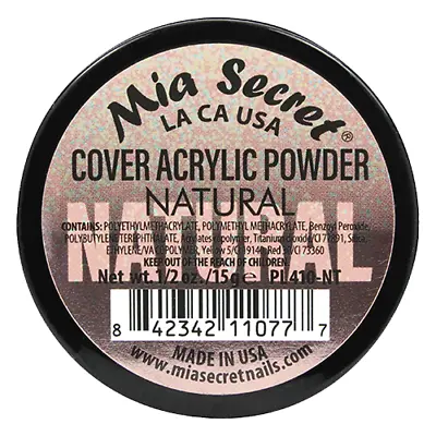 Mia Secret Acrylic Nail Powder Cover Natural 1/2 Oz - USA • $8.99
