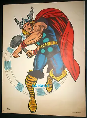 1960s MIGHTY THOR JACK KIRBY ART ORIGINAL MARVEL COMICS MARVELMANIA POSTER PRINT • $199.99