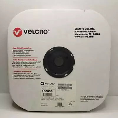 Velcro Roll Loop 3/4  X 25 Yd. #190899 Or Roll Hook 3/4  X 25 Yd. #190935 White • £26.03