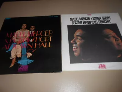 Mabel Mercer & Bobby Short Town Hall Concert Volumes 1 & 2 Jazz Lp Lot • $10