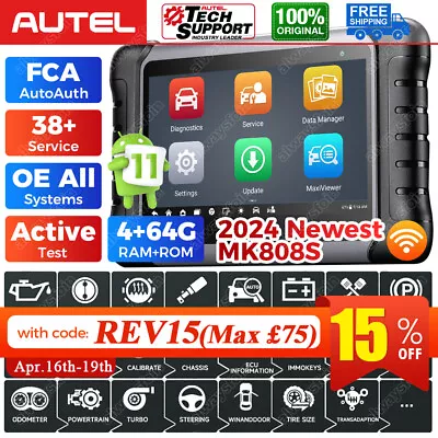 2024 Autel MaxiCOM MK808S PRO+ Full System Diagnostic Scanner Tool Bidirectional • £429