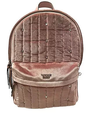 Victoria’s Secret Bling Velvet Rhinestone Designer Backpack PINK • $27.50