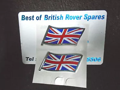 Genuine Oe MG Rover Union Jack British Flags X 2 Enamel Badge DAG000080MMM NEW. • £7.99