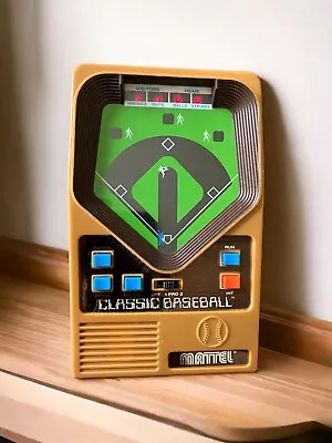 Mattel Classic Electronic Baseball Handheld 2001 Portable Game Vintage Tested • $18