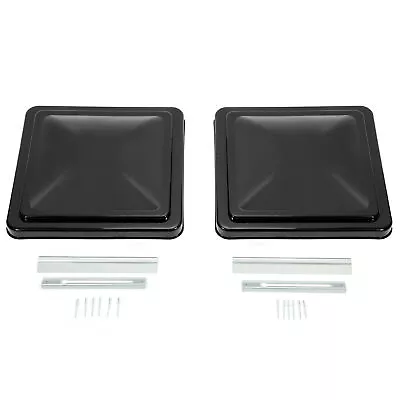 Black 2PCS 14  X 14  Replacement Roof Vent Cover For Camper RV Trailer Ventline • $19