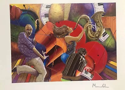 FINE ART LITHOGRAPH: Marcus Glenn “Love That Jazz “. Signed With Certificate • $48