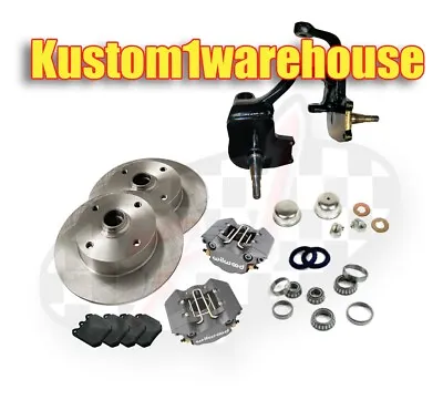 VW Front 3  Raised Lifted Spindle Disc Brake Conversion Kit 4 X130 Vw Wilwood • $969