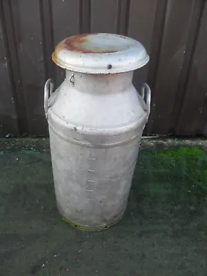 VINTAGE 10 Gallon Aluminium MILK CHURN CAN  KIT Garden Planter + Lid FREE POST • £139.95