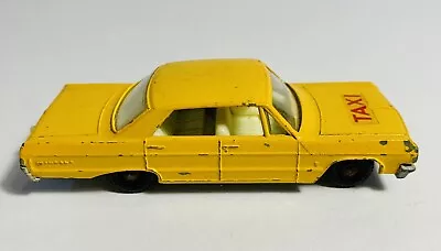 Lesney Matchbox No 20 Chevrolet Impala Taxi Issued 1965 • $11.69