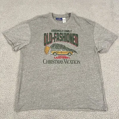CHRISTMAS VACATION Shirt Mens Large Gray Griswold Family Christmas Sleepwear • $8.70