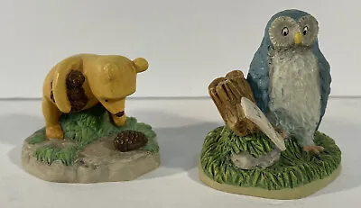 $22.99 • Buy Set Of 2 Lenox Disney Winnie The Pooh Thimbles Pooh, Owl Figurines