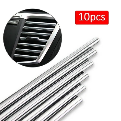 £3.49 • Buy Car Air Conditioner Outlet Vent Grille Decor U Shape Molding Trim Strip 10 Pcs 