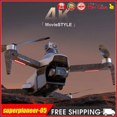 $371.18 • Buy 4CH 3-axis Gimbal Drone Brushless Motor 4K Camera GPS RC Quadcopter (1 Battery)