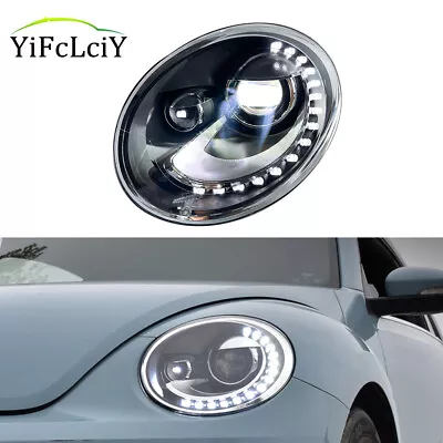 For 2013-2019 VW Beetle Headlight Assembly Halogen Projector High/Low LED Beam • $610