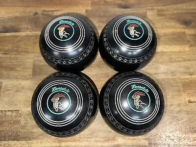 Henselite Size 3 Heavy Classic II Deluxe Lawns Bowls X4 - Olympic Torch Design • $179.99