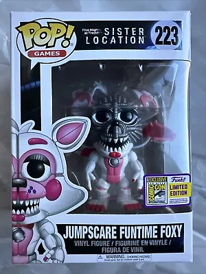 Funko Pop Five Nights At Freddy’s JUMPSCARE FUNTIME FOXY #223  SDCC Con Sticker • $79