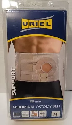 URIEL Ostomy Abdominal Support  Belt  11STO Medium Post Surgery Stoma Hook Loop • $30