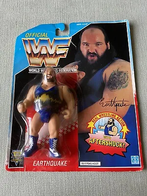 £130 • Buy WWF HASBRO MOC FIGURE EARTHQUAKE Series 3