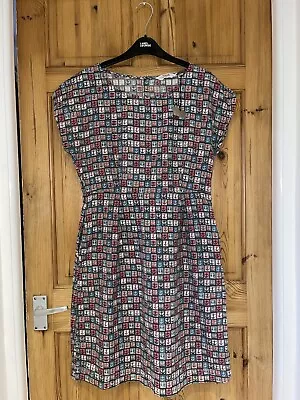 BNWT WOMENS SEASALT QUAY CELLARS ANCHOR COTTON MULTI DRESS UK 12 Rrp £80 • £15