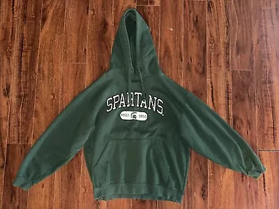 Vintage Michigan State Spartans Campus Drive Pullover Hoodie • $20