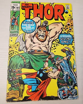 Thor #184 (1971) Vs Loki Great 70's Marvel Comics Must Sell Make Offer Pay Rent • $14