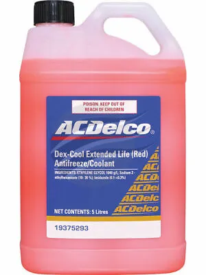 Red Coolant ACDelco DEX-COOL Extended Life Suitable For Holden VZ VE VF & LS1 V8 • $39.10