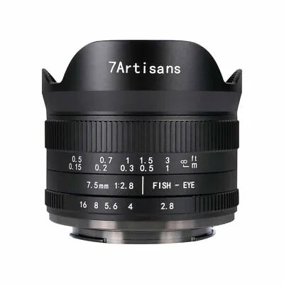 7artisans 7.5mm F2.8 II Ultra Wide-Angle Fisheye Lens For Nikon Z Sony E Fuji XF • £112.80