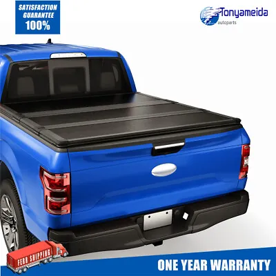 Tri-Fold 6.5FT Truck Hard Tonneau Cover For Ford F-150 2015-2024 Long Bed On Top • $409.99