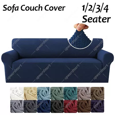 Sofa Cover Stretch Soft Couch Lounge Slipcover 1 2 3 4 Seater Protector Covers • $9.99