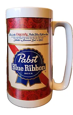 Vintage Pabst Blue Ribbon Beer Thermal Plastic Mug • $19.95