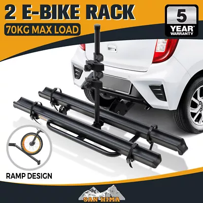 SAN HIMA 2 Bicycle Carrier Rear Car E Bike Electric Bike Rack 2  Hitch Mount • $589.95