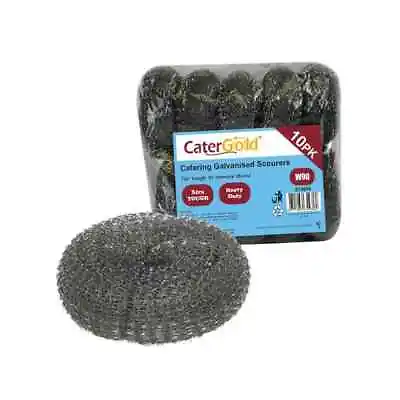 Galvanised Steel Scourers Stain W90 Scrubber Kitchen Pan Washing Cleaning Wire • £33.99