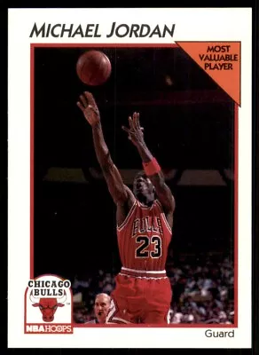 1991-92 Hoops Michael Jordan Rookie Chicago Bulls #30 • $0.99