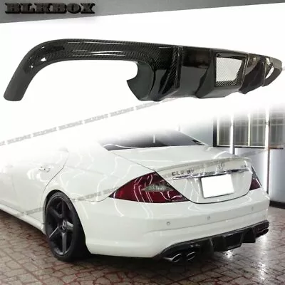 FRP Carbon Fiber BLK Rear Diffuser For 06-10 W219 CLS55 CLS63 Stock AMG Bumper • $508.88