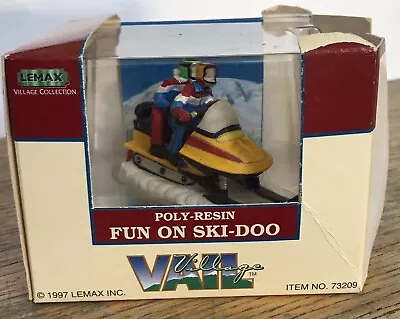 Lemax 1997 Vail Village Collection Poly-Resin Fun On Ski-Doo • $19