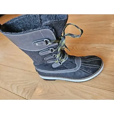 UGG Baroness 1001743 Gray Insulated Waterproof Snow Boots  Size 10 • $45