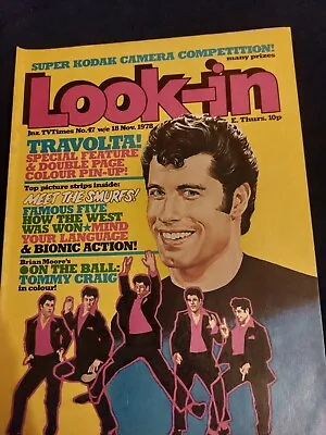 Vintage LOOK IN Magazine 18 NOVEMBER 1978 Travolta Famous 5 Mind Your Lang LK214 • £12