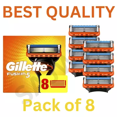 8PCS Shaving Razor Blades Refills Compatible For Gillette Fusion 5 Proglide UK • £12.49
